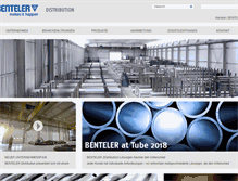 Tablet Screenshot of benteler-distribution.at